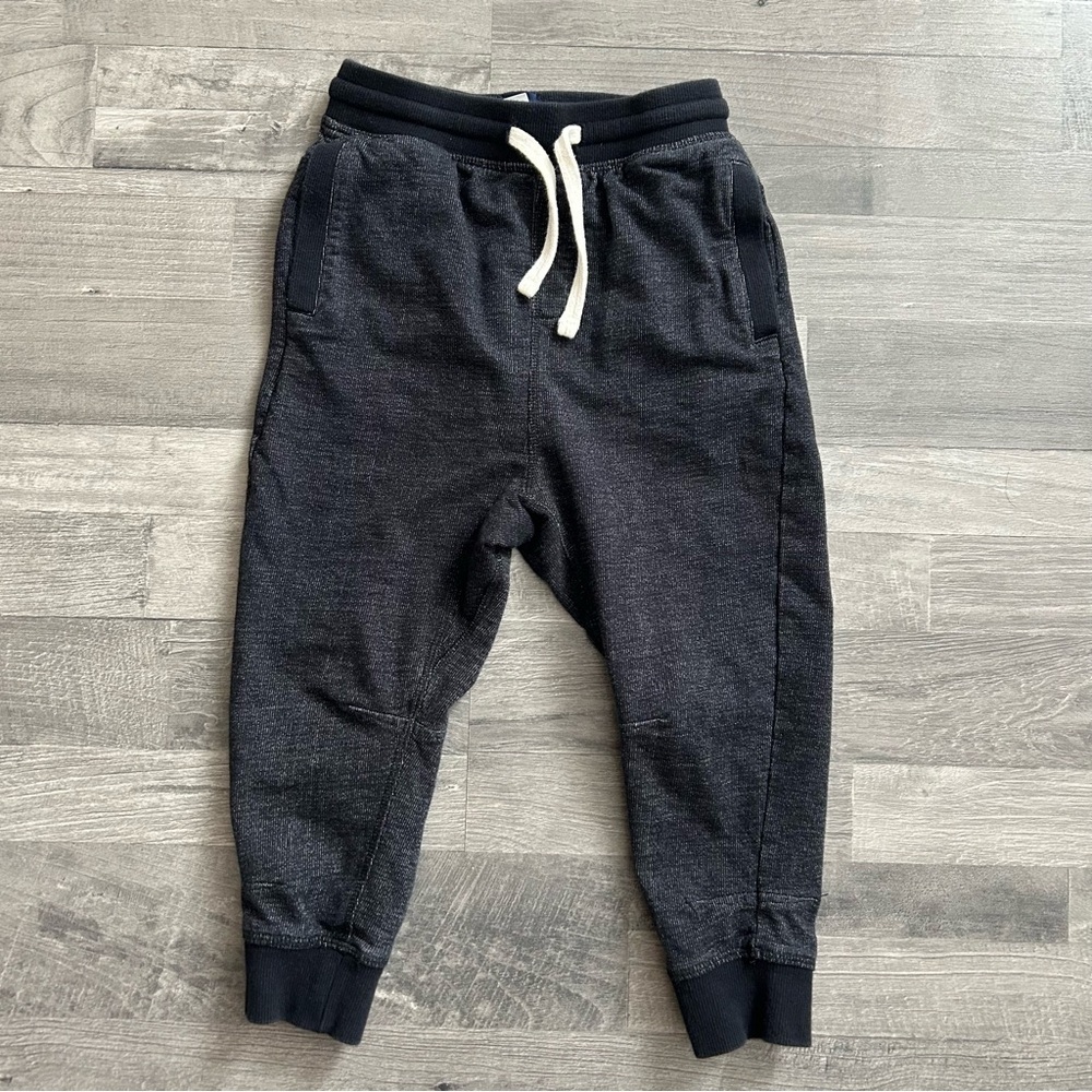 Route 66 Boys Black Charcoal Gray Jogger Sweatpants Pants